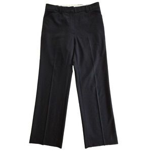 Saks Fifth Avenue Wool Pants Womens 6 Black Classic Minimalist Career Cocktail